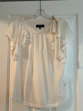 Robert Rodriguez White Silk Blouse size 8